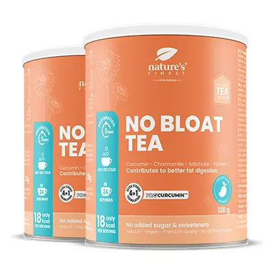 No Bloat Tea 1+1 | Podpora trávení | Funkční čaj | Snížení nadýmání | Čaj s kurkuminem | Ekologi