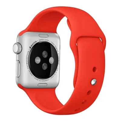 RUBBER řemínek Apple Watch Ultra / (49mm) / / / (45mm) / / SE / 5/4 (44 mm) / 3/2/1 (42 mm) červ