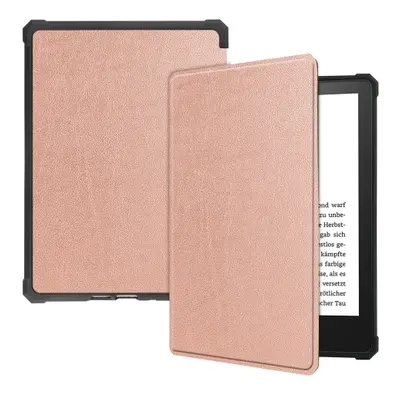 LEATHER Zaklápěcí obal Amazon Kindle Paperwhite růžový