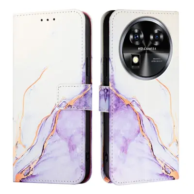 ART MARBLE Peněženkový kryt pro Oukitel C37 PURPLE