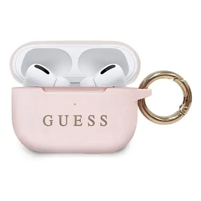 GUESS Pouzdro na Apple AirPods Pro růžové