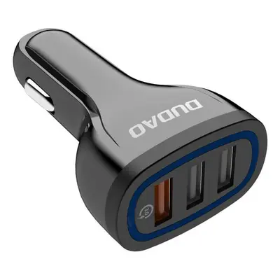 DUDAO R7s Nabíječka do auta 3X USB QuickCharge 3.0 černá