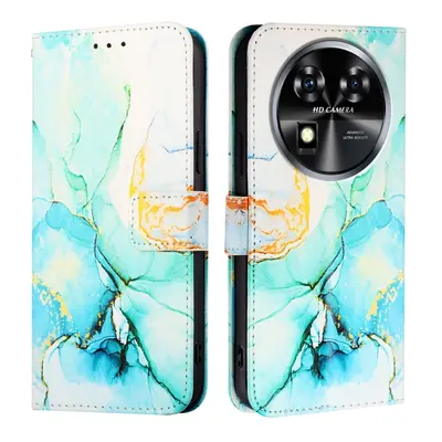 ART MARBLE Peněženkový kryt pro Oukitel C37 GREEN