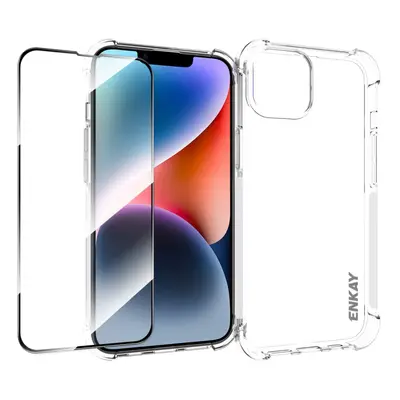 ENKAY SET Průhledný obal + 3D ochranné sklo Apple iPhone Plus