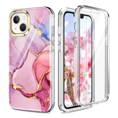 DUAL MARBLE Odolný kryt Apple iPhone Plus PINK MARBLE