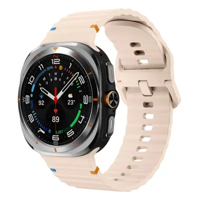 WAVY Silikonový řemínek pro Samsung Galaxy Watch Ultra 47mm světle růžový