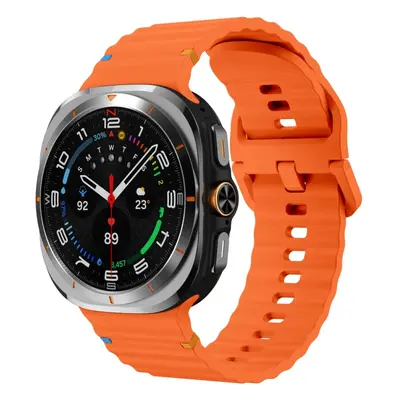 WAVY Silikonový řemínek pro Samsung Galaxy Watch Ultra 47mm oranžový