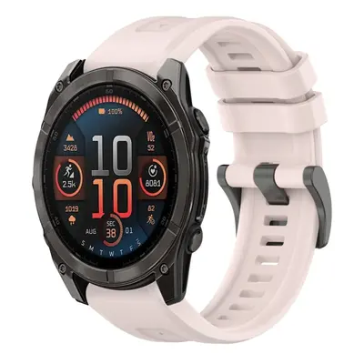 SILICONE Vyměnitelný řemínek pro Garmin Fenix 51mm světle růžový