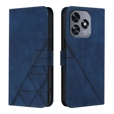 TRIANGLE Peněženkové pouzdro s řemínkem Oukitel C51 modré