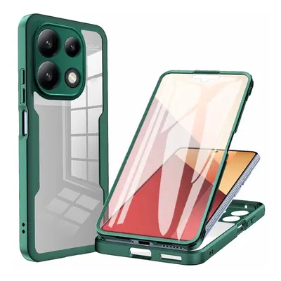 DUAL Oboustranný kryt s fólií Xiaomi Redmi Note 13 Pro zelený