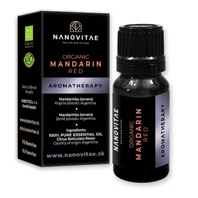 NANOVITAE MANDARINKA esenciální olej – ORGANIC quality 10ml