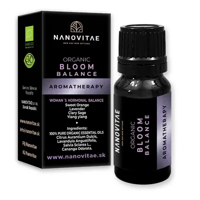 Nanovitae BLOOM BALANCE – směs esenciálních olejů – ORGANIC quality 10ml