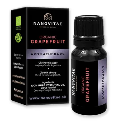 NANOVITAE Grapefruit esenciální olej – ORGANIC quality 10ml