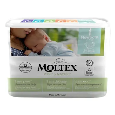 Moltex Plenky Pure & Nature Newborn 2-4 kg 22 ks