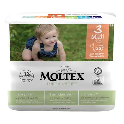 Moltex Plenky Pure & Nature Midi 4-9 kg 33 ks