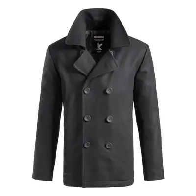 Brandit Kabát Pea Coat černý