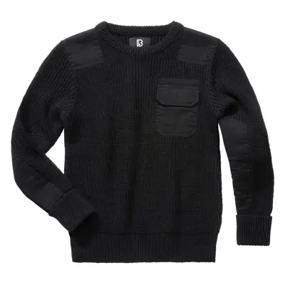 Brandit Svetr dětský Kids BW Pullover černý