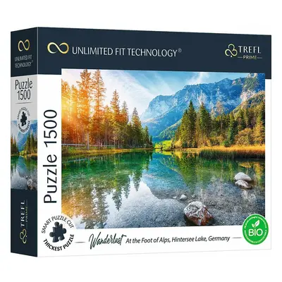 Trefl Prime puzzle 1500 UFT - Toulky: Na úpatí Alp, jezero Hintersee, Německo