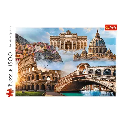 Trefl Puzzle 1500 - Oblíbená místa: Itálie