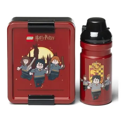 LEGO Harry Potter svačinový set (láhev a box) - Nebelvír