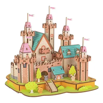 Woodcraft Dřevěné 3D puzzle Hrad v ráji