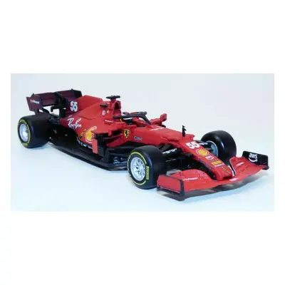 Bburago 1:43 Ferrari Racing F1 SF21 #55 (Carlos Sainz) s helmou - tvrdá case