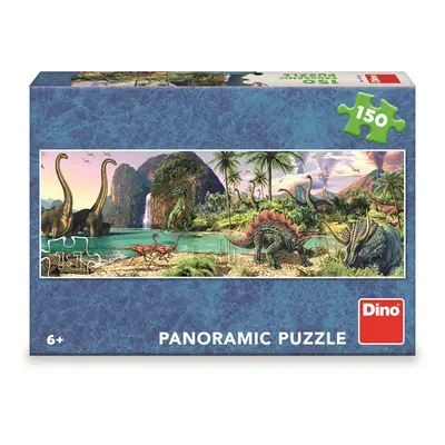 Dino DINOSAUŘI U JEZERA 150 panoramic Puzzle