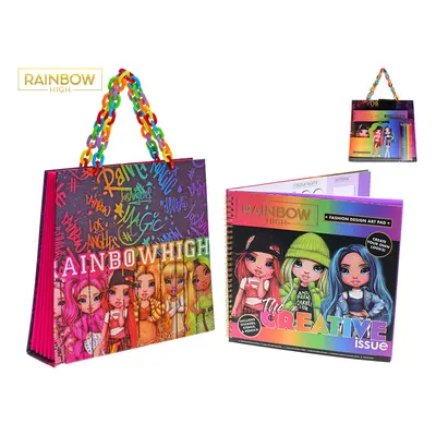 Rainbow High - designérský set s notesem a taškou