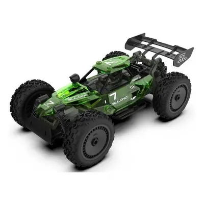 Auto RC buggy plast 22cm stavebnice 24MHz na baterie zelené