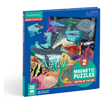 Mudpuppy Magnetické puzzle Hlubiny moří 2x20 dílků