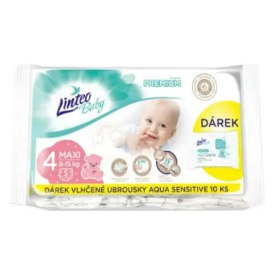 Linteo Baby Premium Maxi jednorázové pleny 8-15kg 5ks + dárek