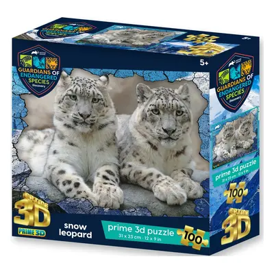 PRIME 3D PUZZLE - GES Sněžné leopardy 100 dílků