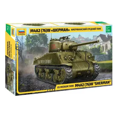 Modelový kit tanku 3645 - M4A2(76)W "SHERMAN" (1:35)