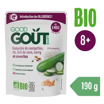 Good Gout BIO Krevety s rýží, cuketou a kokosovým mlékem (190 g)