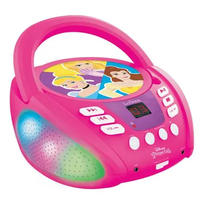 Svítící Bluetooth CD přehrávač Disney Princezny