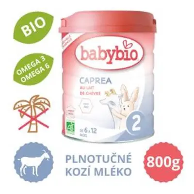 BABYBIO caprea 2 plnotučné kozí kojenecké bio mléko (800 g)