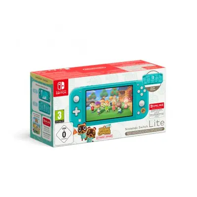 Nintendo Switch Lite Tyrkysová + ACNH balíček + NSO 12M