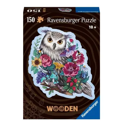 Ravensburger Dřevěné puzzle Tajemná sova 150 dílků