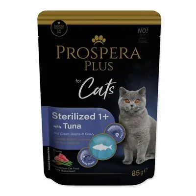 Kapsička Prospera Plus Sterilized 1+, Tuňák, Fazole 85g