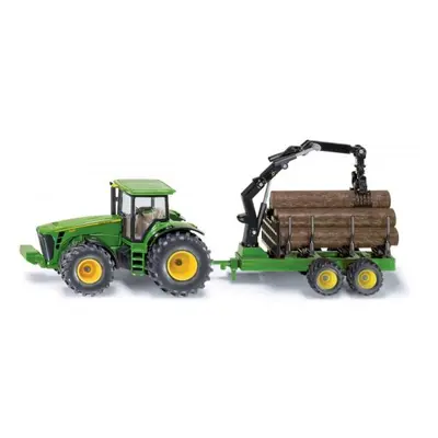 Siku Farmer - Traktor John Deere s lesním přívěsem 1:50