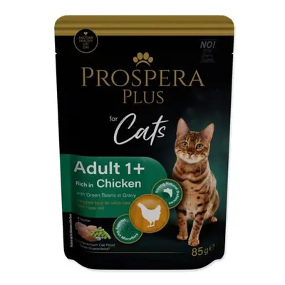 Kapsička Prospera Plus Adult 1+, Kuřecí, Fazole 85g