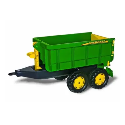 Rollytoys Vlečka za traktor John Deere vyklápěcí zelená