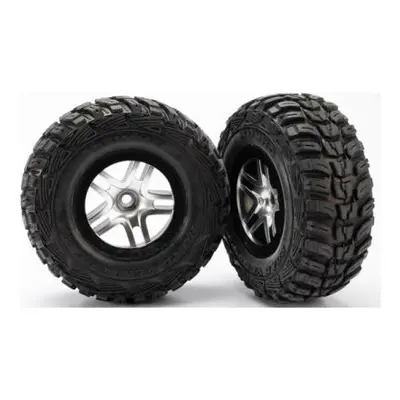 Traxxas kolo 2.2/3.0", disk SCT Split-Spoke saténový-černý, pneu Kumho S1 (2) (2WD přední)