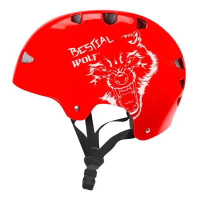 Bestial Wolf SKULLRED-B Casco rojo talla grande 8-a-99-aos