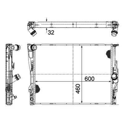 Chladič, chlazení motoru MAHLE CR 1711 000P