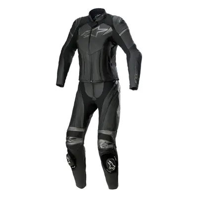 dvoudílná kombinéza STELLA GP PLUS 2, ALPINESTARS (černá/metalická šedá, vel. 44)