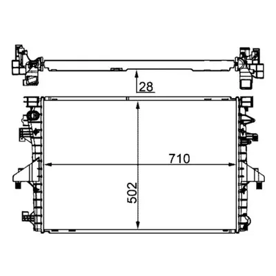Chladič, chlazení motoru MAHLE CR 1792 000S