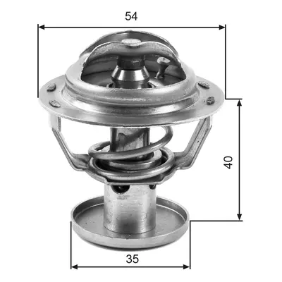 Termostat, chladivo GATES TH32387G1
