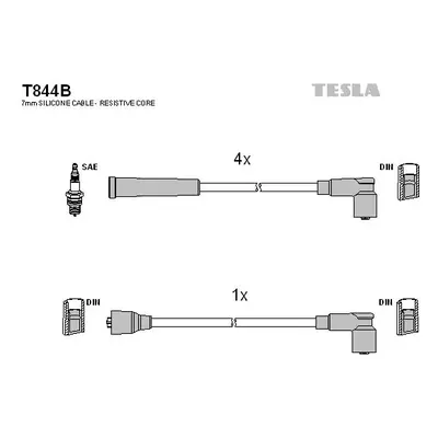 Sada kabelů pro zapalování TESLA T844B