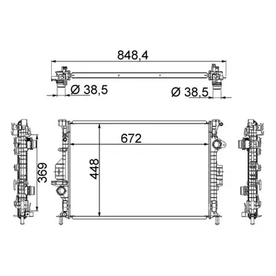 Chladič, chlazení motoru MAHLE CR 1748 000S